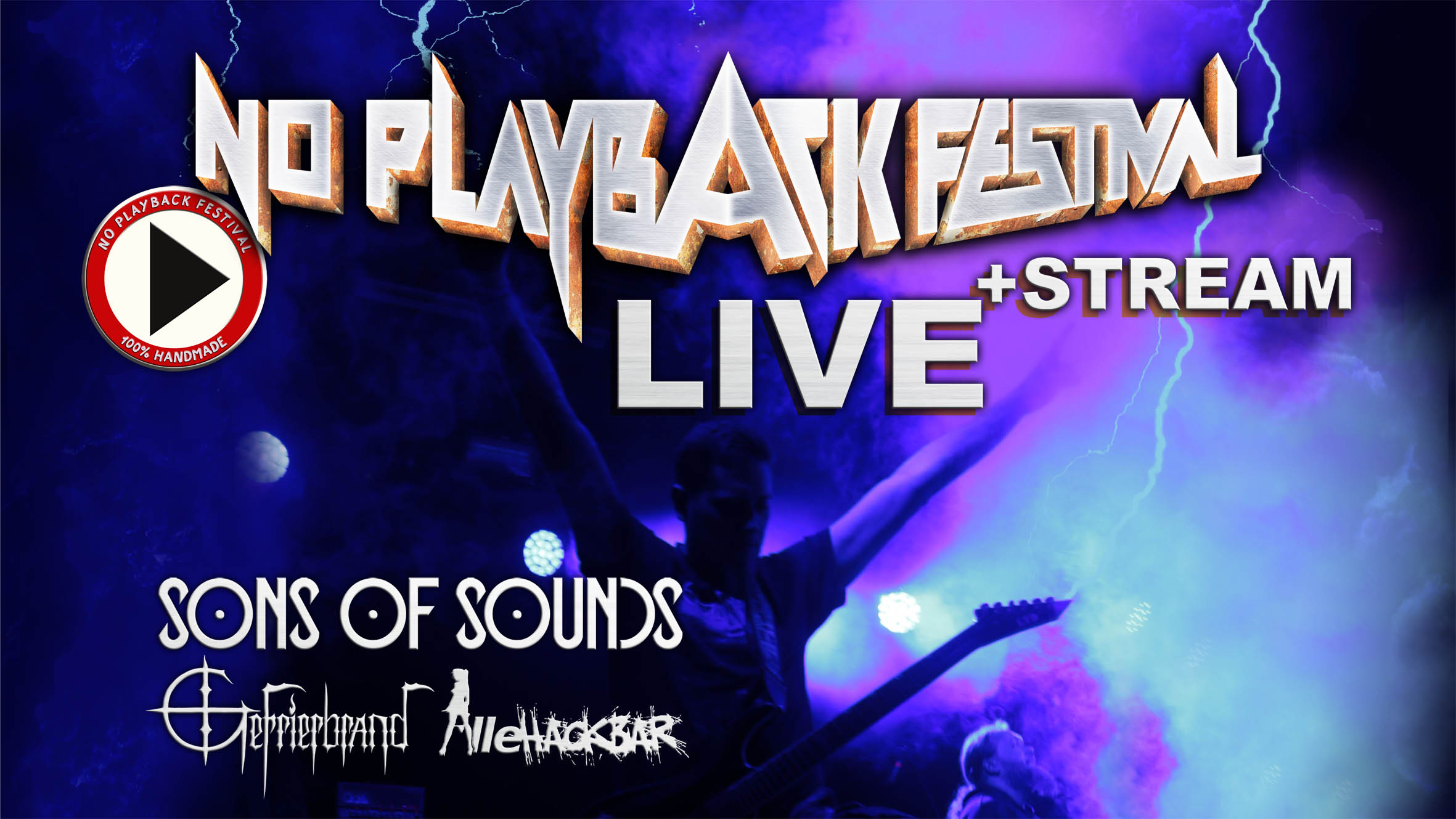 Poster No Playback Festival 2020 Live + Stream
